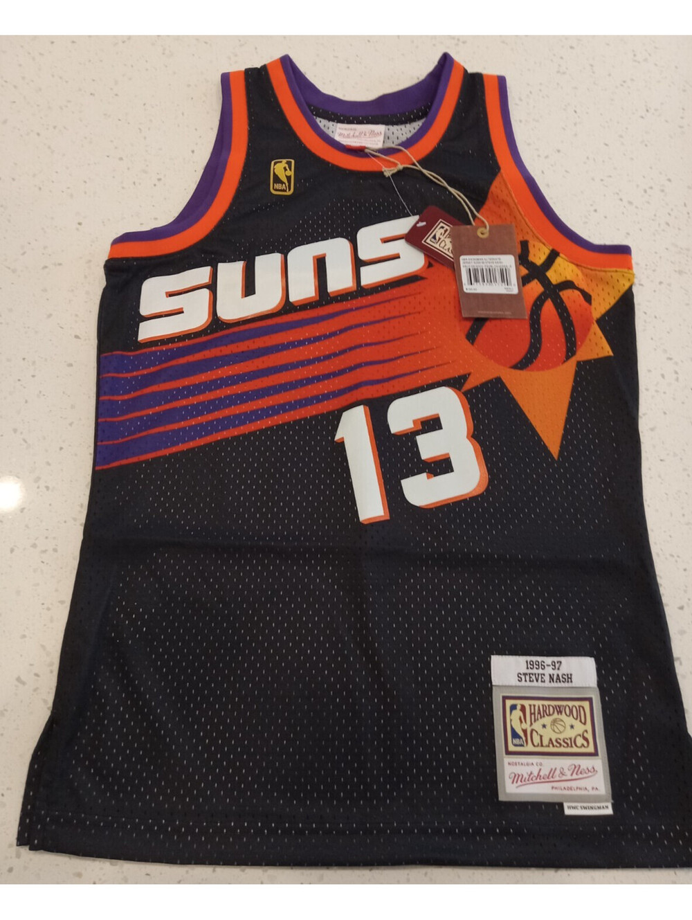 Mitchell & Ness Steve Nash Phoenix Suns Jersey Small HWC Swingman Sunburst NWT
